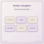 Idgit Ink Mother–Daughter deluxe journal and planner bundle — included digital stickers and cards