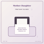 Idgit Ink Mother–Daughter deluxe journal and planner bundle — home and professional printing information