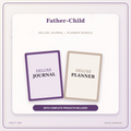 Idgit Ink Father–Child deluxe journal and planner bundle — primary bundle cover showing both deluxe products