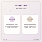 Idgit Ink Father–Child deluxe journal and planner bundle — complete journal and planner bundle contents