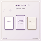 Idgit Ink Father–Child deluxe journal and planner bundle — digital formats and available page sizes