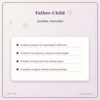 Idgit Ink Father–Child deluxe journal and planner bundle — journal prompts and reflection features