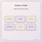 Idgit Ink Father–Child deluxe journal and planner bundle — included digital stickers and cards
