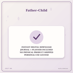Idgit Ink Father–Child deluxe journal and planner bundle — instant download and no physical product notice