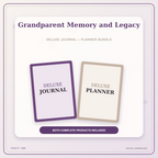 Idgit Ink Grandparent Memory and Legacy deluxe journal and planner bundle — primary bundle cover showing both deluxe products