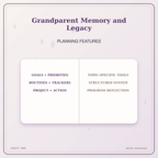 Idgit Ink Grandparent Memory and Legacy deluxe journal and planner bundle — planner organization and planning features