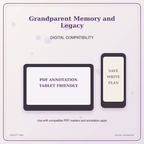 Idgit Ink Grandparent Memory and Legacy deluxe journal and planner bundle — tablet and pdf annotation compatibility