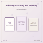 Idgit Ink Wedding Planning and Memory deluxe journal and planner bundle — digital formats and available page sizes