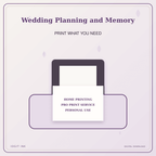 Idgit Ink Wedding Planning and Memory deluxe journal and planner bundle — home and professional printing information