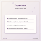Idgit Ink Engagement deluxe journal and planner bundle — journal prompts and reflection features
