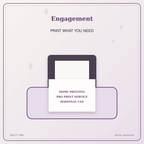Idgit Ink Engagement deluxe journal and planner bundle — home and professional printing information