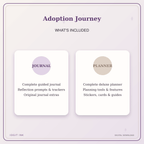 Idgit Ink Adoption Journey deluxe journal and planner bundle — complete journal and planner bundle contents