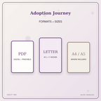 Idgit Ink Adoption Journey deluxe journal and planner bundle — digital formats and available page sizes
