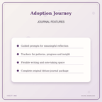 Idgit Ink Adoption Journey deluxe journal and planner bundle — journal prompts and reflection features