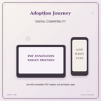 Idgit Ink Adoption Journey deluxe journal and planner bundle — tablet and pdf annotation compatibility