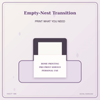 Idgit Ink Empty-Nest Transition deluxe journal and planner bundle — home and professional printing information