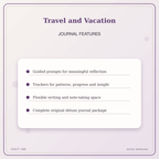 Idgit Ink Travel and Vacation deluxe journal and planner bundle — journal prompts and reflection features