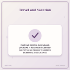 Idgit Ink Travel and Vacation deluxe journal and planner bundle — instant download and no physical product notice