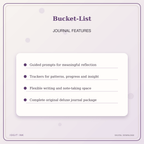 Idgit Ink Bucket-List deluxe journal and planner bundle — journal prompts and reflection features