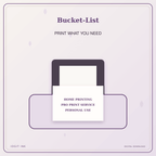 Idgit Ink Bucket-List deluxe journal and planner bundle — home and professional printing information