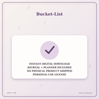 Idgit Ink Bucket-List deluxe journal and planner bundle — instant download and no physical product notice