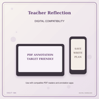 Idgit Ink Teacher Reflection deluxe journal and planner bundle — tablet and pdf annotation compatibility