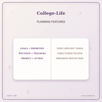 Idgit Ink College-Life deluxe journal and planner bundle — planner organization and planning features