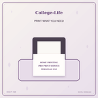 Idgit Ink College-Life deluxe journal and planner bundle — home and professional printing information
