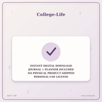 Idgit Ink College-Life deluxe journal and planner bundle — instant download and no physical product notice