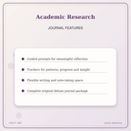 Idgit Ink Academic Research deluxe journal and planner bundle — journal prompts and reflection features