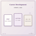 Idgit Ink Career Development deluxe journal and planner bundle — digital formats and available page sizes