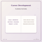 Idgit Ink Career Development deluxe journal and planner bundle — planner organization and planning features
