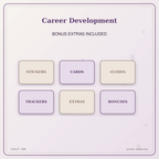 Idgit Ink Career Development deluxe journal and planner bundle — included digital stickers and cards