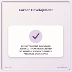 Idgit Ink Career Development deluxe journal and planner bundle — instant download and no physical product notice