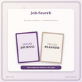 Idgit Ink Job-Search deluxe journal and planner bundle — primary bundle cover showing both deluxe products