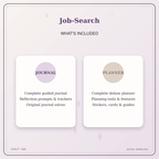 Idgit Ink Job-Search deluxe journal and planner bundle — complete journal and planner bundle contents