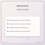 Idgit Ink Job-Search deluxe journal and planner bundle — journal prompts and reflection features