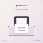 Idgit Ink Job-Search deluxe journal and planner bundle — home and professional printing information