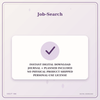 Idgit Ink Job-Search deluxe journal and planner bundle — instant download and no physical product notice