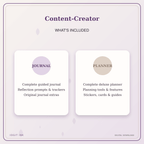 Idgit Ink Content-Creator deluxe journal and planner bundle — complete journal and planner bundle contents