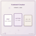 Idgit Ink Content-Creator deluxe journal and planner bundle — digital formats and available page sizes