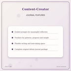 Idgit Ink Content-Creator deluxe journal and planner bundle — journal prompts and reflection features