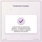 Idgit Ink Content-Creator deluxe journal and planner bundle — instant download and no physical product notice