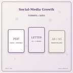 Idgit Ink Social-Media Growth deluxe journal and planner bundle — digital formats and available page sizes