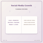 Idgit Ink Social-Media Growth deluxe journal and planner bundle — planner organization and planning features