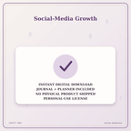 Idgit Ink Social-Media Growth deluxe journal and planner bundle — instant download and no physical product notice