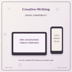 Idgit Ink Creative-Writing deluxe journal and planner bundle — tablet and pdf annotation compatibility