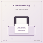 Idgit Ink Creative-Writing deluxe journal and planner bundle — home and professional printing information