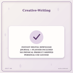 Idgit Ink Creative-Writing deluxe journal and planner bundle — instant download and no physical product notice