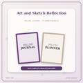 Idgit Ink Art and Sketch Reflection deluxe journal and planner bundle — primary bundle cover showing both deluxe products